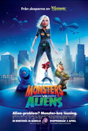 Monsters vs Aliens poster