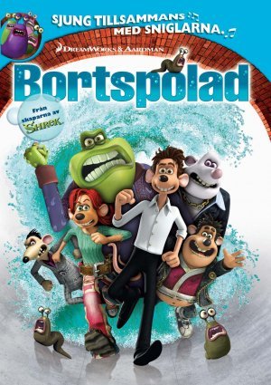 Bortspolad poster