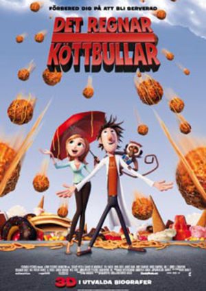Det regnar köttbullar poster