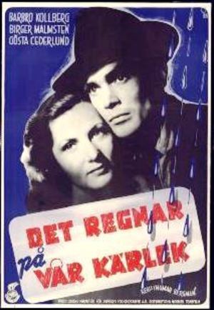 Det regnar på vår kärlek poster