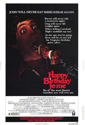 Happy Birthday to Me poster