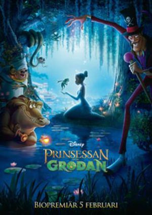 Prinsessan och grodan poster