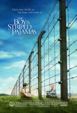 Pojken i randig pyjamas poster