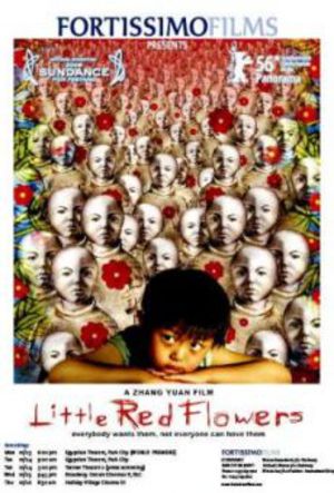 Små röda blommor poster