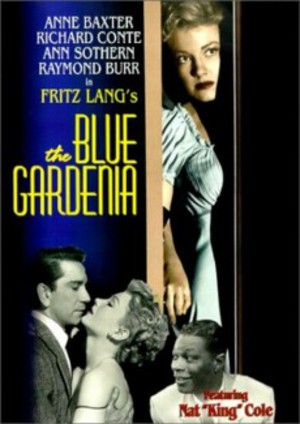 Blå gardenia poster