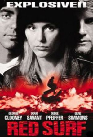 Red surf poster