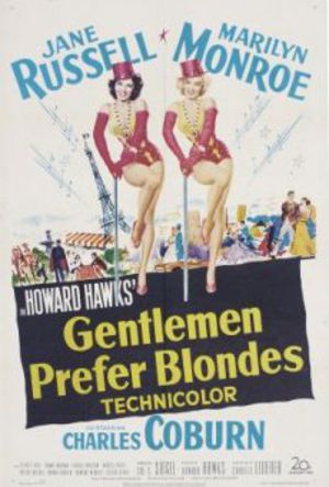 Herrar föredrar blondiner poster