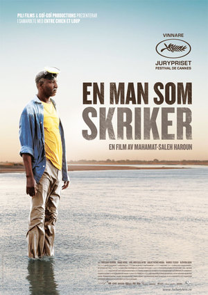 En man som skriker poster