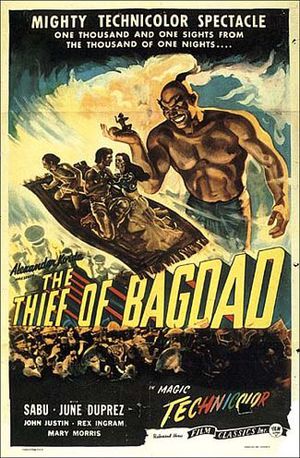 Tjuven i Bagdad poster