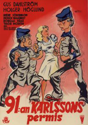 91:an Karlssons permis poster