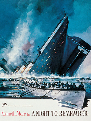 Titanics undergång poster