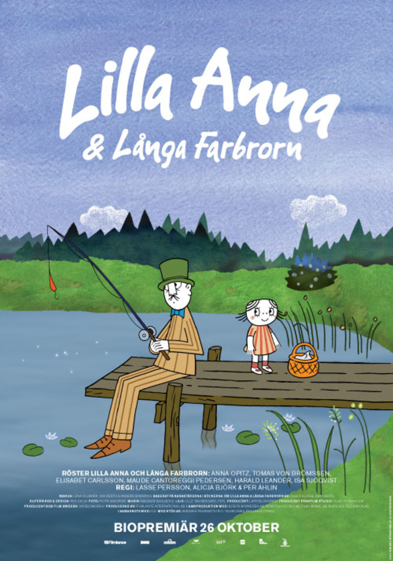 Långa Farbrorn Och Lilla Anna