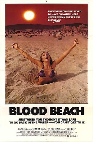Den blodiga stranden poster