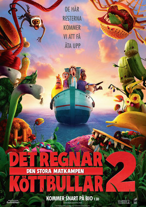 Det regnar köttbullar 2: Den stora matkampen poster