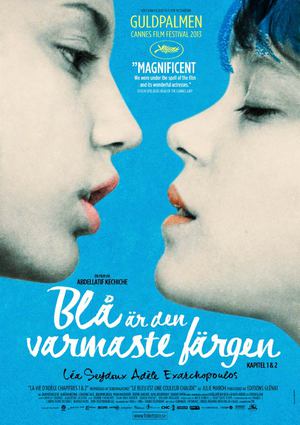 Blå är den varmaste färgen poster