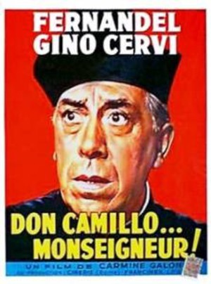 Don Camillo ser rött poster