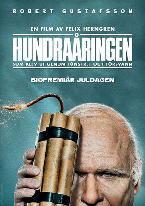Hundraåringen som klev ut genom fönstret och försvann poster